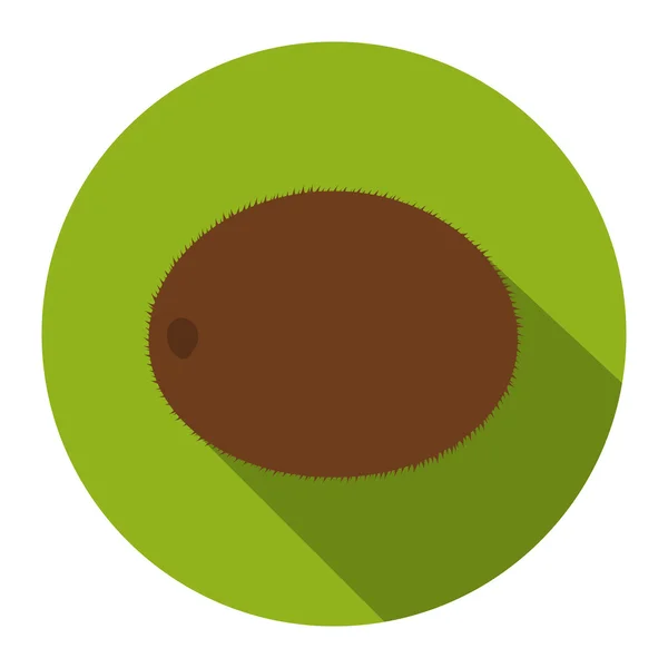 Dibujos animados icono Kiwi. Icono de fruta Singe . — Vector de stock