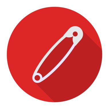 Çengelli iğne simge vektör çizim için web ve hareket eden