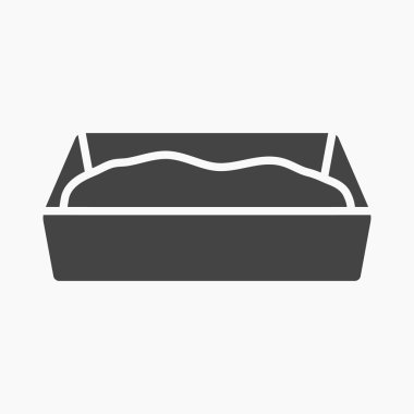 Web ve mobil için vektör çizim çöp kutusu simgesini