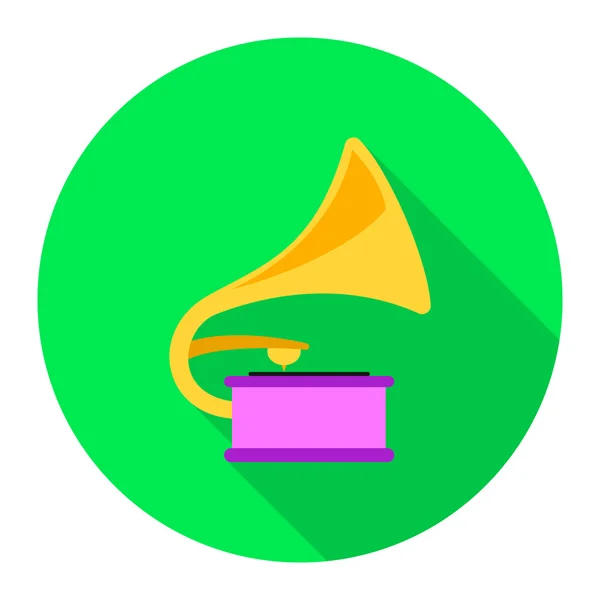 Gramophone icon of vector illustration for web and mobile — Stock Vector