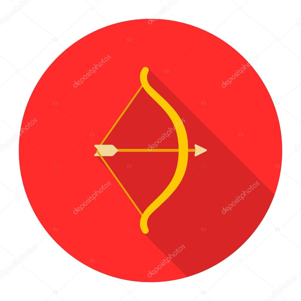 Icono de arco Cupido de ilustración vectorial para web y móvil