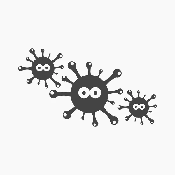 Virus icon simple. Single sick icon from the big ill, disease simple. — Stock Vector