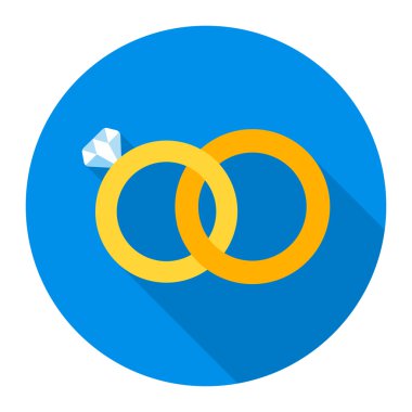 Alyans simge vektör çizim için web ve hareket eden