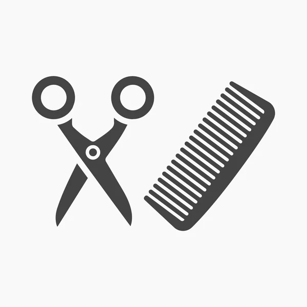 Hairdresser icon of vector illustration for web and mobile — Stock Vector