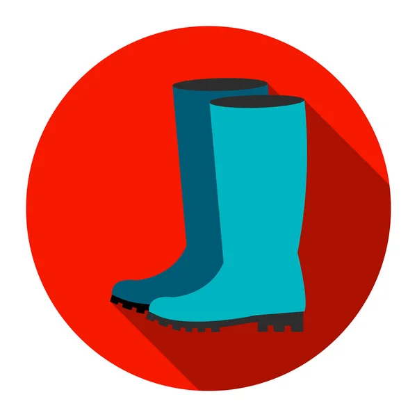 Rubber boots icon of vector illustration for web and mobile — Stock Vector