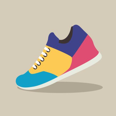 gölge ile düz Tasarım renkli spor ayakkabı 