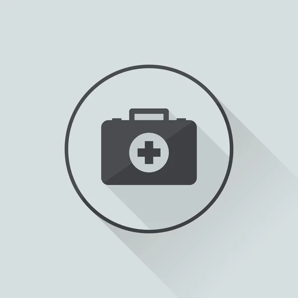 Ilustracja ikona pola zestawu pierwszej pomocy — Wektor stockowy