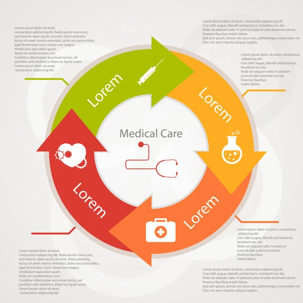 Icônes Pharma et Santé en design plat — Image vectorielle