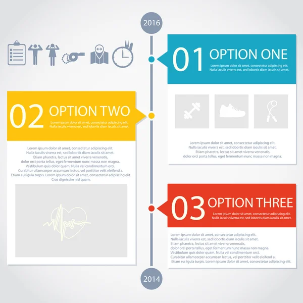 Illustrazione dello stile di vita di salute infografica in appartamento progettato — Vettoriale Stock