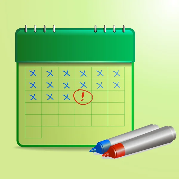 Vektor illustration av kalender — Stock vektor