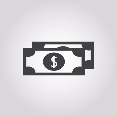 İş ve finans simgesinin vektör illüstrasyonu 