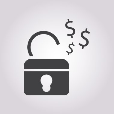 İş ve finans simgesinin vektör illüstrasyonu 