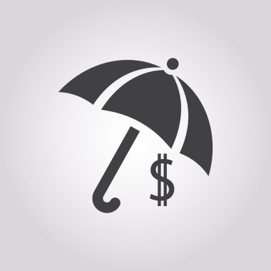 İş ve finans simgesinin vektör illüstrasyonu 