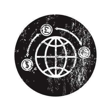 İş ve finans simgesinin vektör illüstrasyonu 