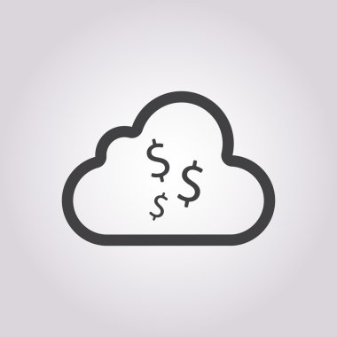 İş ve finans simgesinin vektör illüstrasyonu 