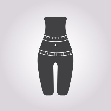 Modern siluet simgesinin vektör çizimi