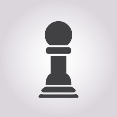 Modern siluet simgesinin vektör çizimi