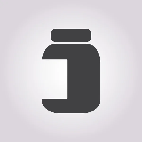 Illustration vectorielle de l'icône de silhouette moderne — Image vectorielle