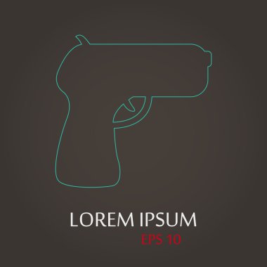 Modern simgenin vektör illüstrasyonu