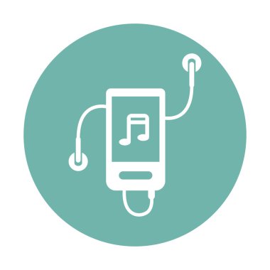 Modern siluet simgesinin vektör çizimi