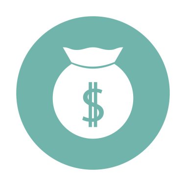 İş ve finans simgesinin vektör illüstrasyonu 