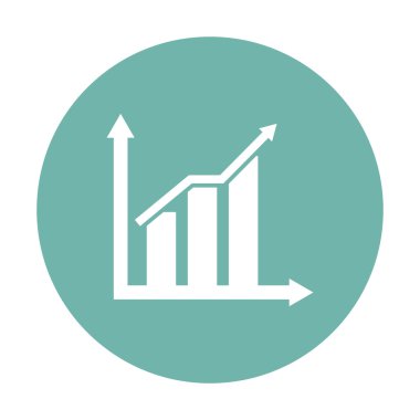 İş ve finans simgesinin vektör illüstrasyonu 