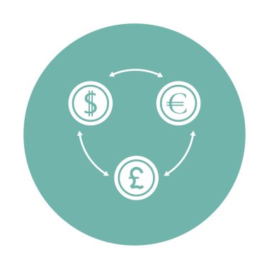 İş ve finans simgesinin vektör illüstrasyonu 