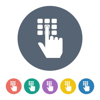 Modern simgenin vektör illüstrasyonu