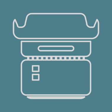 Modern simgenin vektör illüstrasyonu