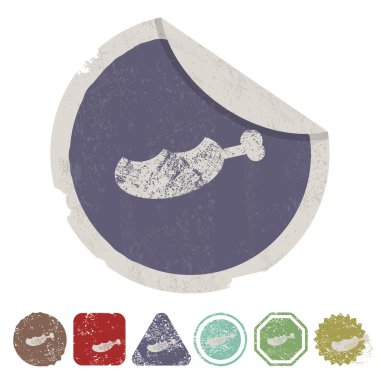 Modern siluet simgesinin vektör çizimi