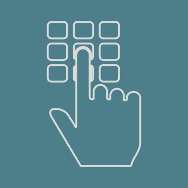 Modern simgenin vektör illüstrasyonu