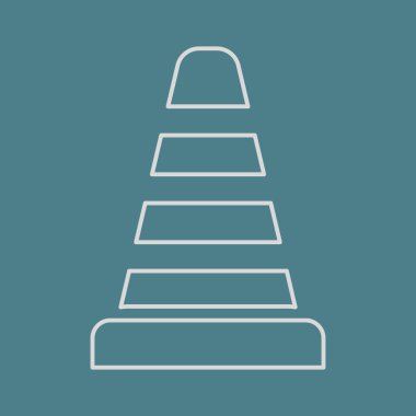 Modern simgenin vektör illüstrasyonu