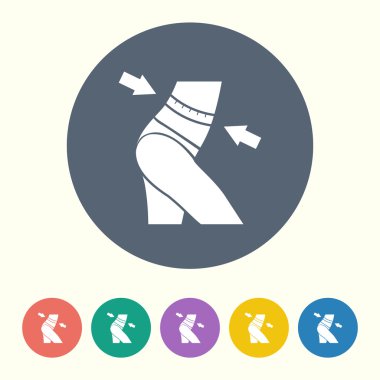 Modern siluet simgesinin vektör çizimi