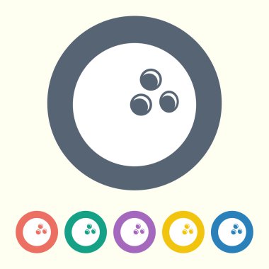 Modern siluet simgesinin vektör çizimi