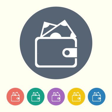 İş ve finans simgesinin vektör illüstrasyonu 