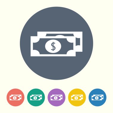 İş ve finans simgesinin vektör illüstrasyonu 