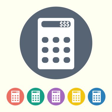 İş ve finans simgesinin vektör illüstrasyonu 