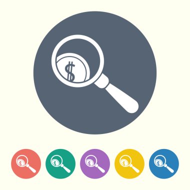 İş ve finans simgesinin vektör illüstrasyonu 