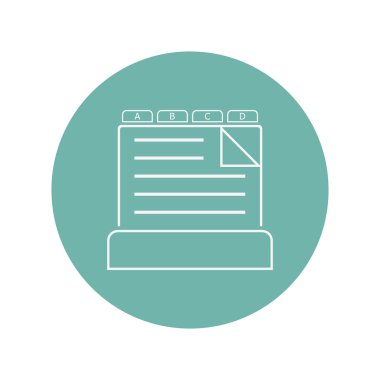 düz klinik kayıt arka plan. vektör illüstrasyon kavramı