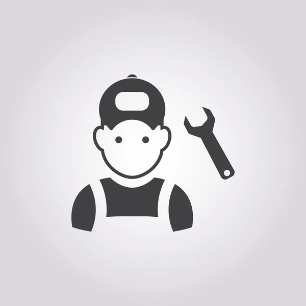 Moderne auto reparatie pictogram — Stockvector