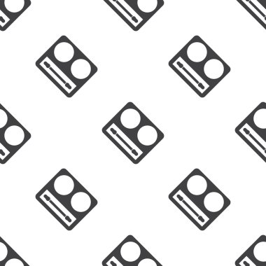 Vektör kümesi bir makyaj için aksesuar: ruj, gölge, mürekkep, toz