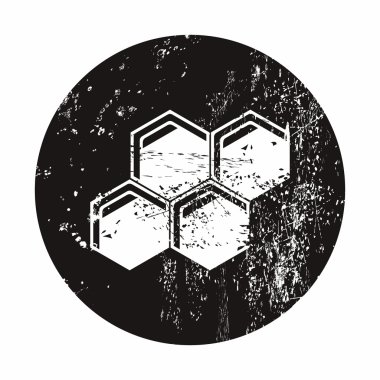 Bal peteğinin vektör illüstrasyonu