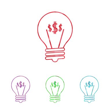 İş ve finans simgesinin vektör illüstrasyonu 