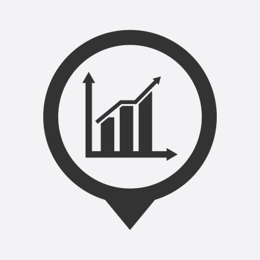 İş ve finans simgesinin vektör illüstrasyonu 