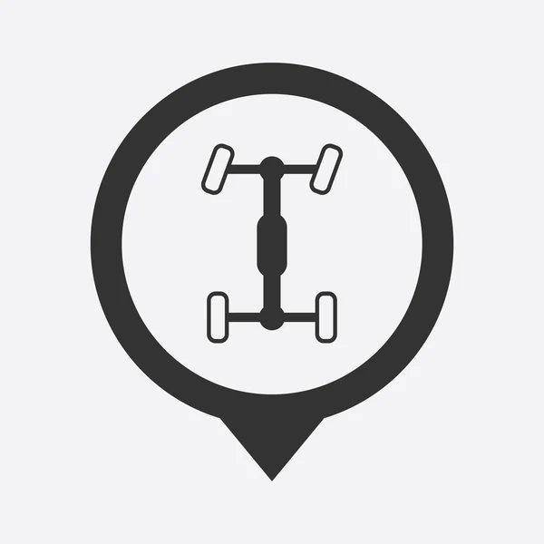 Moderne auto reparatie pictogram — Stockvector