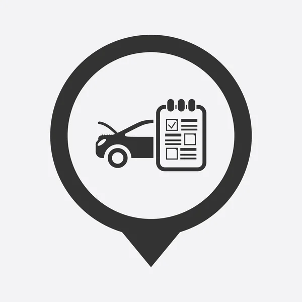 Moderne auto reparatie pictogram — Stockvector