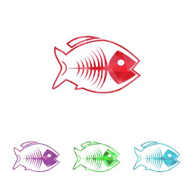 Modern siluet simgesinin vektör çizimi