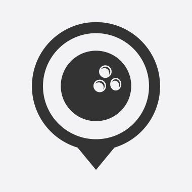 Modern siluet simgesinin vektör çizimi