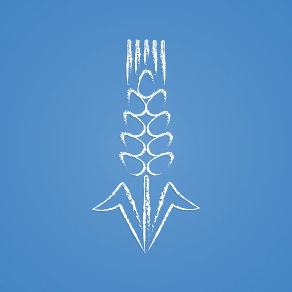 Illustration vectorielle de l'icône de silhouette moderne — Image vectorielle