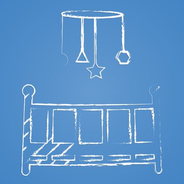 Modern siluet simgesinin vektör çizimi